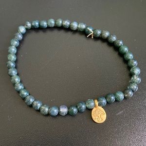 Satya Jewelry moss agate tree of life bracelet